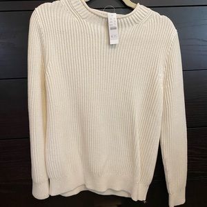 NWT JCrew knit cotton sweater SMALL